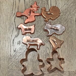 Vintage Copper finish Cookie Cutter Set